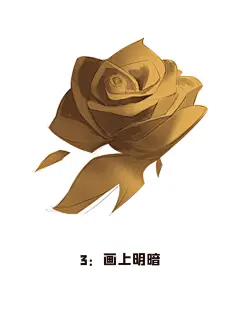 插画教程：金属玫瑰绘画过程