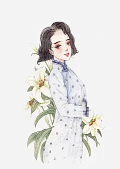 手绘民国美女_新图网 https://www.ixintu.com