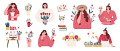 春天女生插画花盆桌子盆栽春季24节气  - 源文件下载【酷图网】春天花背景,矢量花草,自然风光,风景背景,自然背景,春天风景壁纸,春天壁纸,绿色背景,大自然,景色,自然季节,春天,春季,四季,水彩花草,立春,春,绿色,24节气,春分,矢量春天背景,春天海报,节气海报,小清新,小碎花,花朵背景,韩风,水彩绘画,浪漫背景,碎花背景,花开,花,淡彩花,清新花,手绘花草