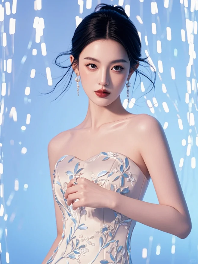 流光溢彩璀璨珠宝模特创作 - 小红书