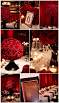Red wedding table