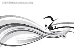 手绘波动水墨叶蔓波动叶蔓|花边|花边素材|花纹|花纹素材|矢量素材|手绘|花边矢量图|麦穗花边|牡丹花边|花边花边