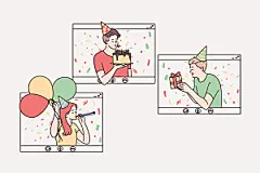 简笔画卡通人物插画