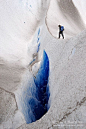 Glacier climbing in Patagonia, Argentina