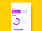 Dynamic design of finance APP page<br/>by Hoveny for UIGREAT