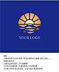 AI 太阳创意图形logo设计