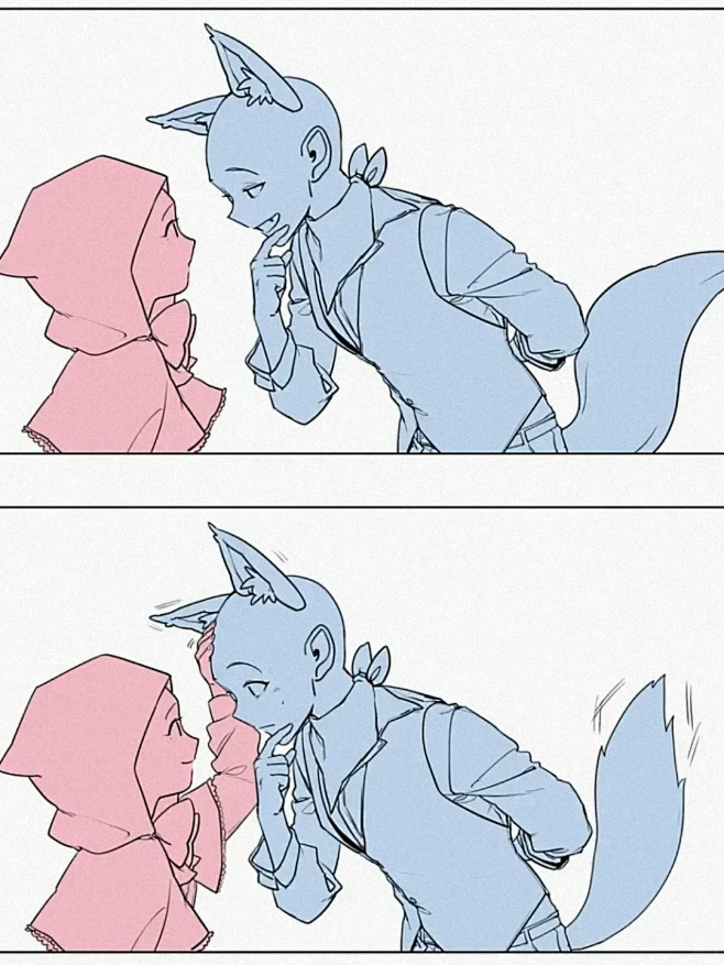【画画素材】小红帽与大灰狼