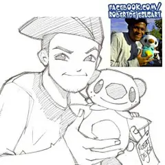 Updating art gallery of FB.  Sketch of one my followers there.  #Q版# #手绘#  #头像#