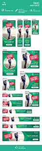 Travel Web Banner Template PSD #design #ads #promotion Download: http://graphicriver.net/item/travel-banner/13546780?ref=ksioks