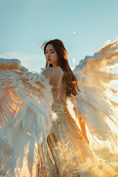 天使单纯美女人物摄影图