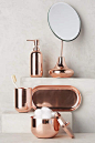copper gleam bath collection: 