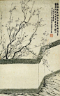 “ 山间幽步不胜奇，正是深夜浅暮时。一枝梅花开一朵，恼人偏在最高枝。”——宋 · 杨万里《探梅》|  金农画梅。#国画花卉##书画集# ​​​​