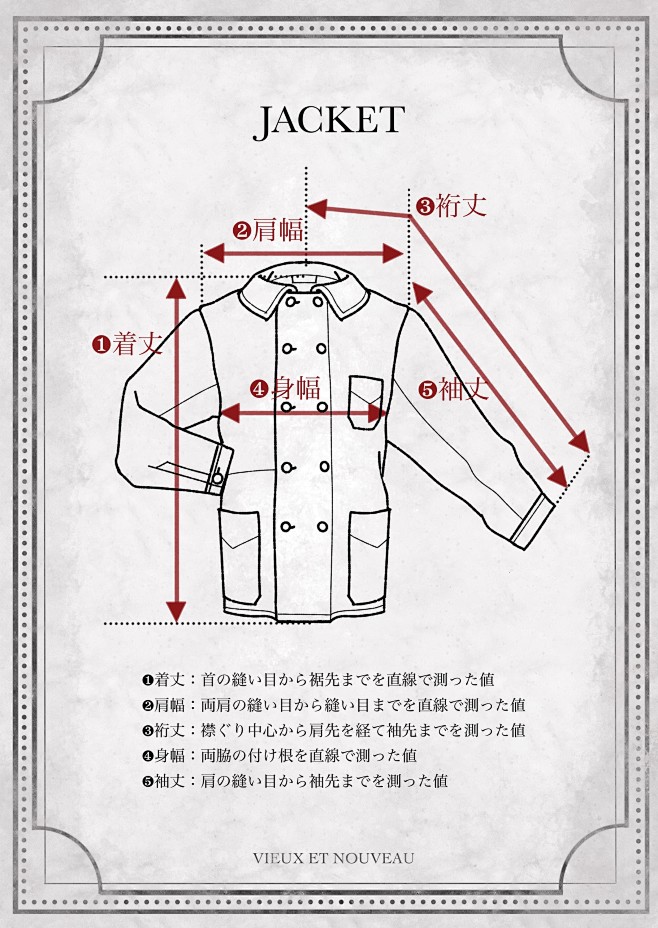 SIZE GUIDE（サイズガイド）