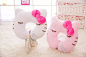 hellokitty凯蒂猫立体蝴蝶结U型枕头车载U枕护颈枕头腰靠垫
