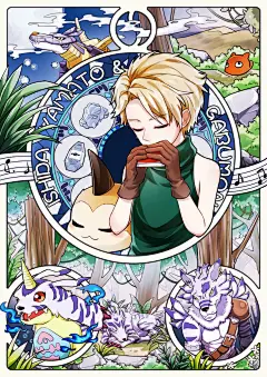 数码宝贝 同人图 插画 壁纸 | 装饰画 | 半次元-第一中文COS绘画小说社区