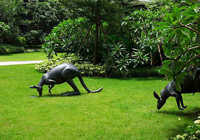 住宅花园-园林景观-动物雕塑小品