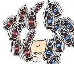 摇可乐猫表情包