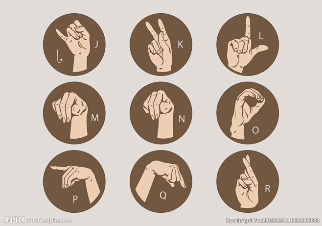 手势字母