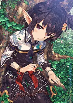 日漫风少女插画图片