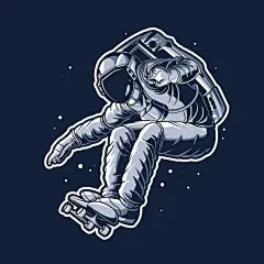 宇航员太空人插画矢量图设计素材