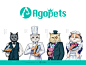 【宠物食品包装】原创/手绘-Agopets猫粮包装设计-古田路9号-品牌创意/版权保护平台