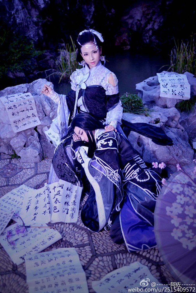 #剑三# 花姐:珊珊 花哥:阿佐 感谢 ...