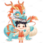 春节通用元素中国风国潮中国龙