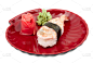 寿司,特写,分离着色,白色背景,虾,海老寿司,紫菜,清新,一个物体,日本食品