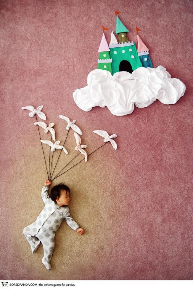 Adorable baby nappin...