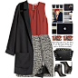 #grey #greyskirt #HM #hem #michaelkors #sergiorossi #bouchrajarrar #polyvore