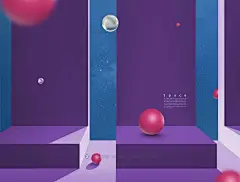 15款未来虚拟空间抽象宇宙几何海报主视觉KV设计PS分层模板素材 Virtual Space Geometry Poster Template插图15