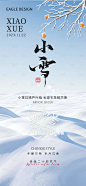小雪医美24节气海报-素材库-sucai1.cn
