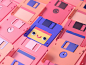 Floppy low poly lowpoly render illustration 3dart 3d cinema4d c4d