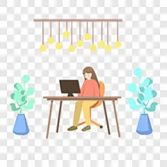 手绘扁平办公人物卡通手绘PNG图片 来自PNG搜索网 pngss.com 免费免扣png素材下载！