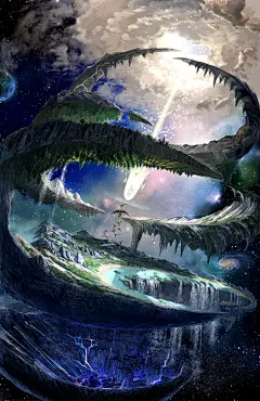 無言  的插画 创世纪