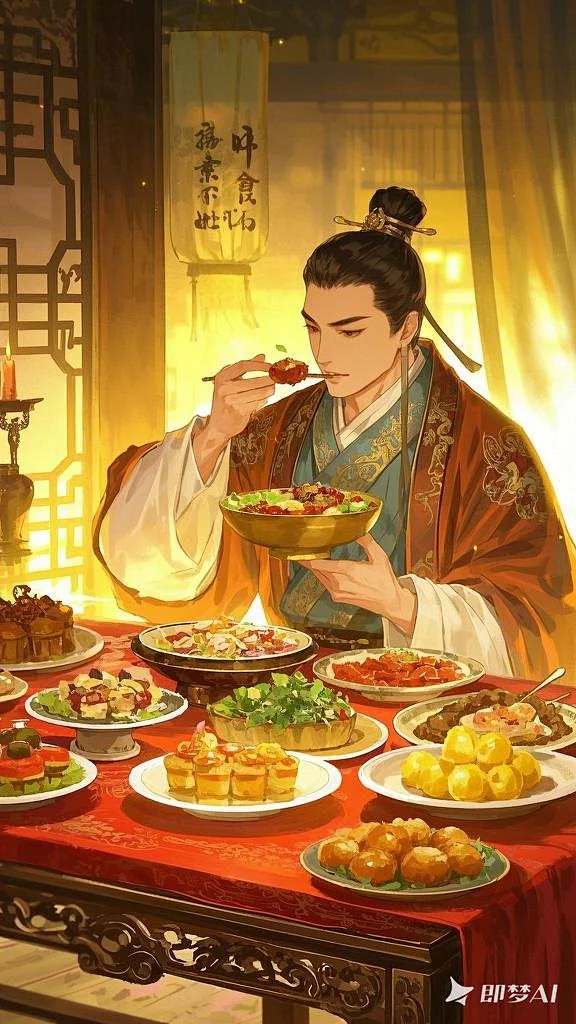 古装大汉和食材丰富的古代美食 (3)-花瓣网