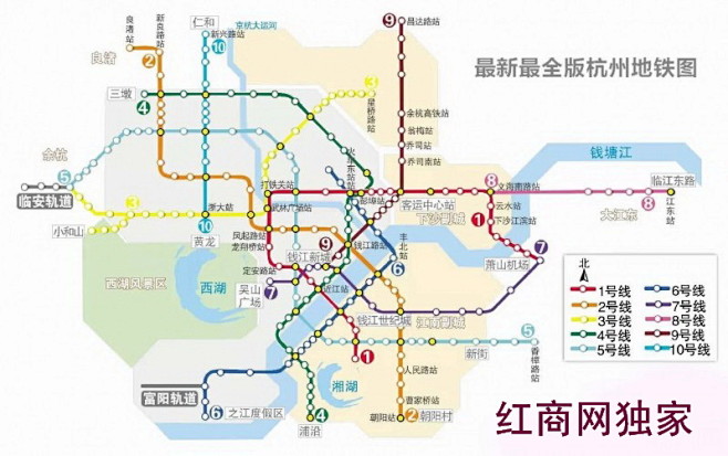 杭州地铁三期规划全图