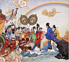 著名国画家、连环画家——项维仁和他的工笔重彩仕女画