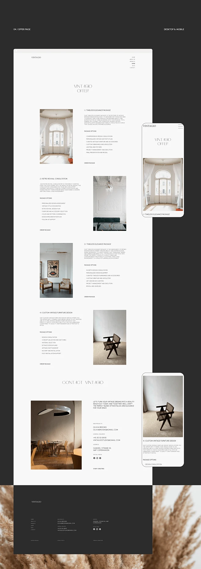 Web Design UI/UX corporate website interior design minimalistic website ...