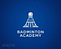 Badminton Academy羽毛球学校标志设计