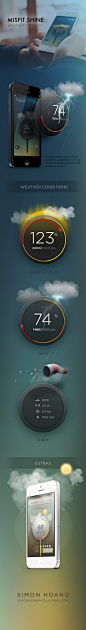 Misfit Shine: Weather conditions : A revision of Misfit Shine app.