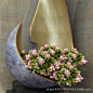 金贝螺钿花器抽象雕塑