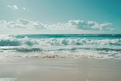 海边沙滩自然风景壁纸
