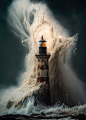 'Lighthouse ' Poster by Eudora _ Displate