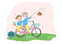 夕阳红老人嬉戏  - 源文件下载【酷图网】老人,夕阳红,感情,爱情,锻炼,身体,老两口,两口,自行车,草地,花草,树木,绘画,画画,手绘,卡通,插画,动漫,商业,素材,海报,包装,壁纸,元素,创意,展板,背景,购物,促销,活动,老夫老妻,设计,PSD分层素材,300DPI,