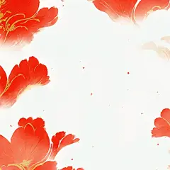 红花背景底纹素材