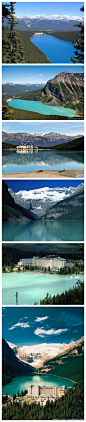 [] 加拿大班夫国家公园： 1882年，在一位当地印第安人的带领下，加拿大太平洋铁路公司的工人Tom Wilson发现了露易丝湖，他把这面湖水命名为Emerald Lake，意为翡翠湖。两年之后，这面翡翠般的湖水才被以维多利亚皇后女儿的名字重新命名为Lake Louise。