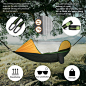 Amazon.com: ETROL 2018 UPGRADED 2 Person Camping Hammock with Mosquito Net, Pop-Up Light Portable Double Parachute Hammocks, Swing Sleeping Hammock Bed with Net Tent for Outdoor, Hiking, Backpacking, Traveling: Sports & Outdoors