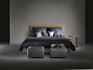 EDEN - Double bed / contemporary / upholstered / with headboard by FLEXFORM | ArchiExpo : EDEN is a family of products for relaxation and slumber, including a chaise longue, a bed and a sofa-bed. The particular feature of the collection is the original fr