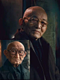 上传人物特征比较明确的照片，生成链接
+
通用前缀：keep the consistency of action, expression, clothing, shape and appearance of the photos,
保持照片的动作、表情、服装、造型、外貌的一致性
+
补充描述词：
an older man in glasses wearing glasses,bald,
一个老人戴着眼镜（不然眼镜会消失），光头（不然会出现地中海发型）
+
通用后缀：
Paint 3D effect on 